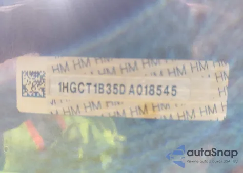 2013 Honda Accord Lx-S из США, поврежденный, VIN 1HGCT1B35DA018545